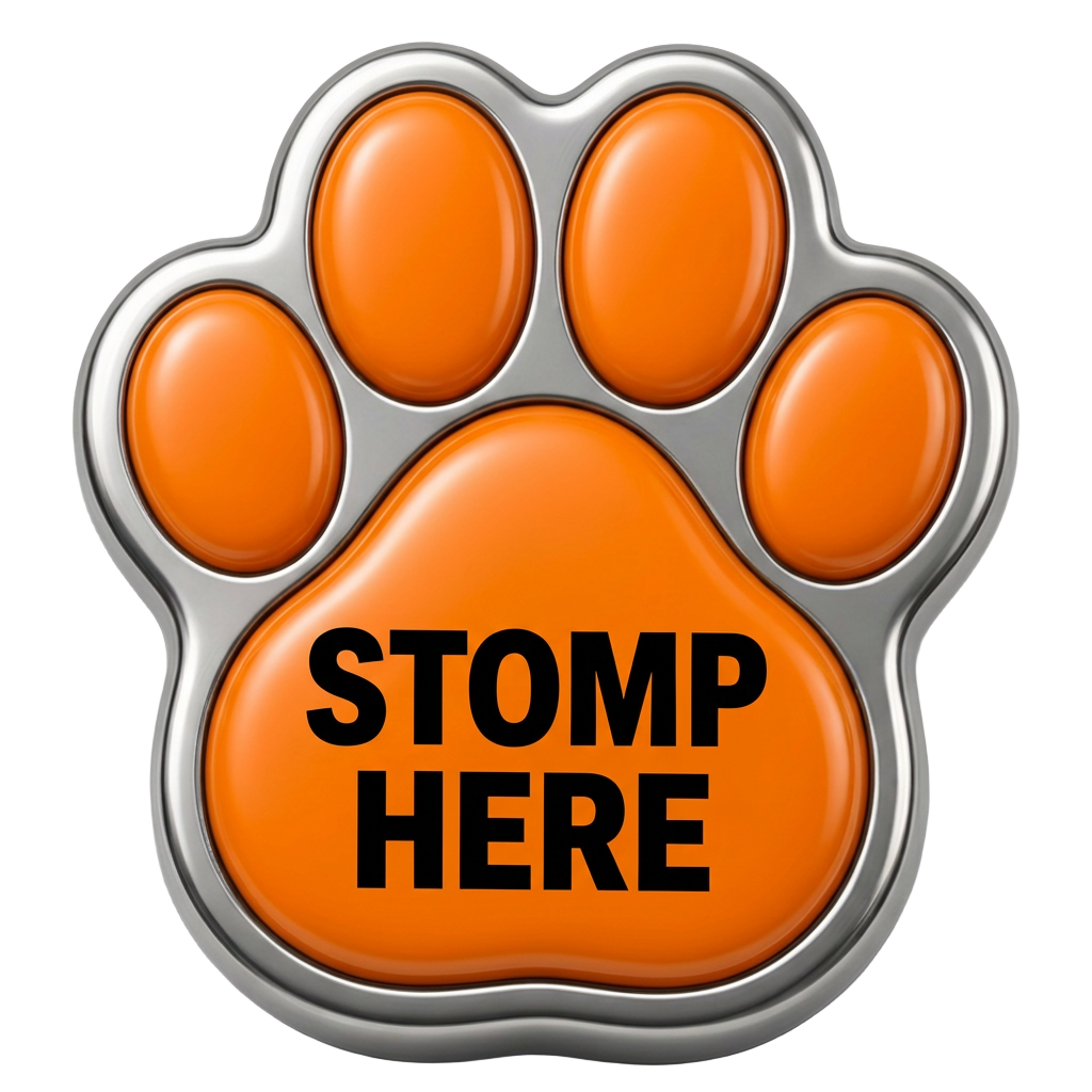 Orange paw button labeled Give me 5 — request a handyman